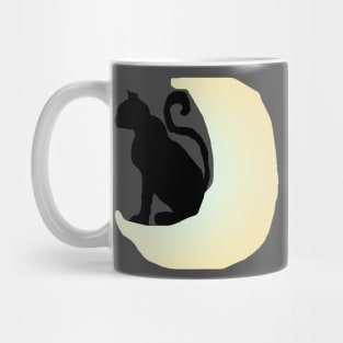 Cat on The Moon Mug